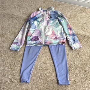 Nike Pastel Print Jacket and Light Purple Leggings
